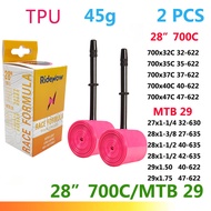 RideNow TPU Road Bicycle 700C Bike Inner Tube 700x32C 35 38 40 42 45 47C Tire 45/65mm Valve French M