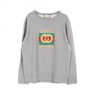 【二手】Gucci 復古 Logo 老虎圖案男士純棉衛衣 - 二手