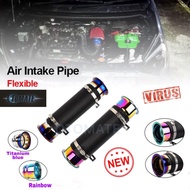 【Barang tempat】NEW  Titanium Racing Flexible Intake Hose / Universal Intake Pipe / Turbo Air Intake 