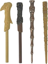 Harry Potter Wizarding World Wand Pens Set of 4 - Voldemort, Hermione, Dumbledore, and Harry Potter 