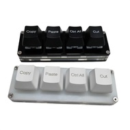 Computer Office Shortcut Keypad 4-Key Function Ctrl A C V Copy Paste Select All Cut Mini USB Mechani