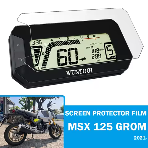 For Honda MSX 125 Grom MSX125 Grom 2021- Dashboard Screen Protector Film MSX125 Accessories TFT LCD 