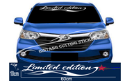 stiker tulisan limited edition variasi kaca depan stiker Mobil Terlaris