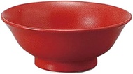 Set of 10 Chinese Don Yuzu Red Anti-High 6.5 Bowl, 7.9 x 3.1 inches (20 x 8.1 cm), 36.2 fl oz (980 c