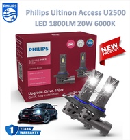 Philips หลอดไฟหน้ารถยนต์ LED Ultinon Access U2500 1800LM 6000K HIR2 ( 9012 )รับประกัน 1 ปี