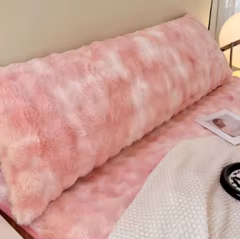 Winter Fluffy Plush Pillow Cover Home Decor Pillow Covers Body Long Cushion Cover Faux Fur Throw Pil