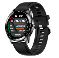MK28智慧手錶心率血壓健康監測多運動模式音樂控制計步手環（TPU-全黑）