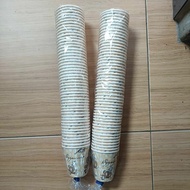 50pcs 6oz white paper coffee cups