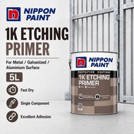 Nippon Paint 1K Etching Primer 5L Grey | Galvanised Steel Aluminium Metal Primer | Cat Besi Primer