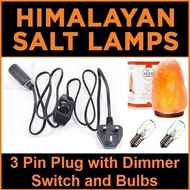 Himalayan Salt Lamp Dimmer Switch Cable with 3 Pin Plug / Salt Lamp Bulbs