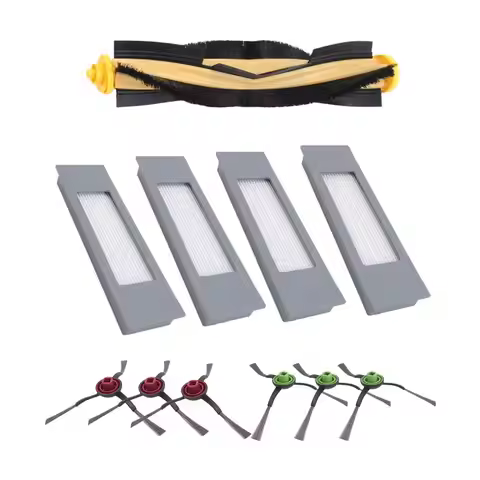 ABBK-Parts Kit For Ecovacs Deebot N8 T8 1 Main Brush 4 Filters 6 Side Brushes For T8 N8 Ozmo 950 920