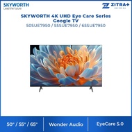 [2025 Model] SKYWORTH 50" / 55" / 65" 4K UHD Eye Care Series Google TV SUE7950 | S AI Engine | HDR 1