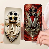 Honor Magic 7 Pro Case Cover Luxury A-Z Letters 2D Painted Silicone Casing Honor PTP-N49 PTP-AN10