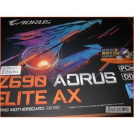 JULE 3C Club-Gigabyte Z690 AORUS ELITE AX DDR5/12th Generation/Cooling Armor/Brand New Box/1700 Moth