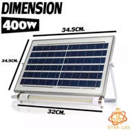 STAR LED ไฟนีออน โซล่า หลอดไฟโซล่าเซล 400W ไฟledโซล่าเซลล์ โซร่าเซลล์ โคมไฟโซลาเซลล์ solar light out