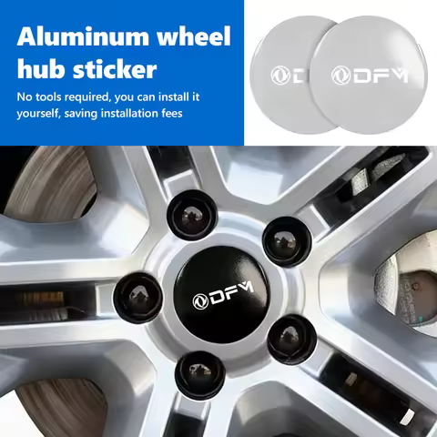 For Dongfeng Motor 4Pcs Car Wheel Center Hub Cap Stickers Alloy Tire Rim Covers Auto Accessories DFM