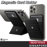 [SG SELLER] Magnetic Wallet Card Holder Smart Fold Phone Stand