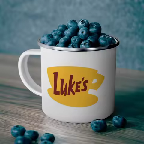 Luke's Diner Gilmore Enamel Mug 12oz home Tea Cup friends birthday Gift milk mug