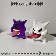 RYEIGHTON  Gengar Figure, 9cm PVC Gengar Action Figure, Cute Transparent Sticking Tongue Out Gengar 
