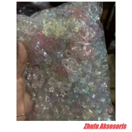 1 Pound 1/2 Pound Clear Ribbon Beads Mix AB