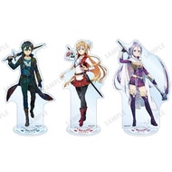 Popular Sword Art Online Anime Merchandise Kirito Kiritani Asuna Yuuki Asuna Acrylic Trio Stand Orna