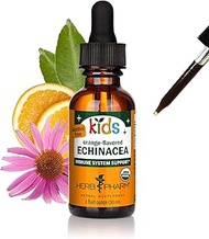 Herb Pharm Kids Certified-Organic Alcohol-Free Echinacea Glycerite Liquid Extract, 1 Ounce