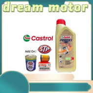 CASTROL POWER 1 4T 10W40 LUBRICANT ENGINE OIL LUBE MINYAK HITAM OIL MYK ITAM STP OIL TREATMENT FILTE
