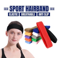 Unisex Sport Cotton Hairband Running Gym Sweatband Strong Elastic Fitness Headband Work Out Band Yog