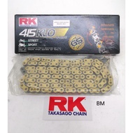 100% ORIGINAL RK JAPAN 415 O-RING CHAIN 415-122L/415 - 132L O-RING CHAIN (GOLD)
