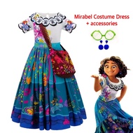 Encanto Mirabel Full Dress Costume for Girls with Accessories