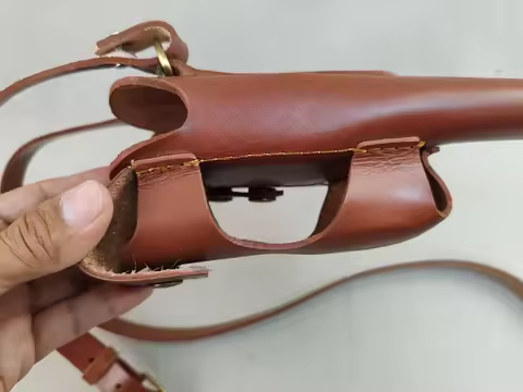 WW2 GERMAN MAUSER C96 GUN LEATHER HOLSTER BROOMHANDLE WITH STRAP suit