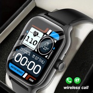 นาฬิกาสุขภาพ Smartwatch, Health Detection Fitness Trackers, Sports Mode, Music Control, Can Receive and Make Calls, Sports Smartwatch Compatible Andriod IOS