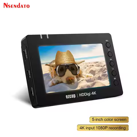 Ezcap 278 HDMI USB Game capture Card 4K HDMI USB to Micro SD Card direct With 5" screen playback cap