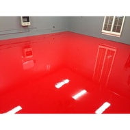 SIGNAL RED HE6613 EPOXY PAINT ( HEAVY DUTY BRAND ) 5L / HIGH QUALITY EPOXY PAINT include Hardener / CAT LANTAI &amp; TILE