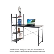 STUDY TABLE (1.2M) WITH 3 SHELVES