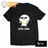 Stay COOL EMOJI T-Shirt/PREMIUM T-Shirt/SABLON T-Shirt