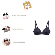 4U Pakaian Dalam Wanita Bra BH Sexy Bra Tanpa Kawat Push Up One-Piece Sport Olahraga BR018
