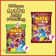 1.3kg(100pcs)  Dolphin Jelly With Nata De Coco / Pudding With Nata De Coco