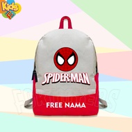 CHILDREN'S BACKPACK BAG SPIDERMAN SPIDER MAN ICON CHILDREN'S SCHOOL BAG FREE NAME PRINTING