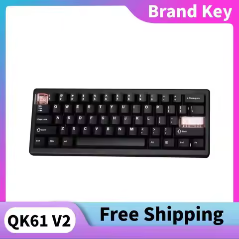 QK61 V2 Wireless Mechanical Magnetic Axis Keyboard Hot-swappableRGB Macro Definition SupportVIA/QMK 