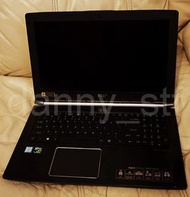 Acer Aspire Nitro V15 VN7-593G Black Edition 電競 Gaming Laptop i7-7700HQ /16GB DDR4 Ram /256GB NVMe SSD+1TB /GTX1050 Ti /電池2小時 (有小問題)