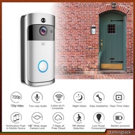 daminglack* V5 Video Doorbell Sensitive Recording Night Vision Home Outdoor Wireless Electronic Peephole Doorbell for Home
