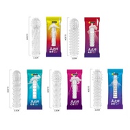 Premium crystal sleeve spike dotted with sponge sarung condom reusable beaded protruding duri ring m