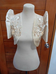 Bolero with Lace patching design