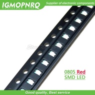 100pcs Red 0805 SMD LED diodes light IGMOPNRQ