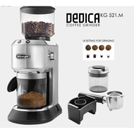 Delonghi KG521.M /  KG521M Dedica Burr Coffee Grinder 170g LCD Display 3 Grind Settings : Espresso D