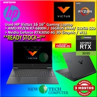 #HP309 USED HP VICTUS 16 AMD RYZEN 7-6800H 16GBD4 512GB SSD Nvidia RTX3050 RTX 3050 4G Gaming Laptop