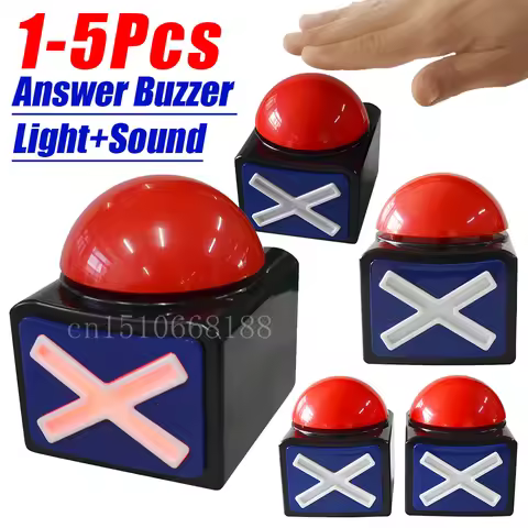 5-1Pcs Educational Answer Buzzer Interactive Game Answer Buzzers for Kids' Engaging Learning Family 