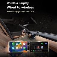 [Uesful888]Wireless Carplay Android AUTO 2in1 Smart AI Box Voice+WiFi &amp BT5.0 USB Adapter Wired C