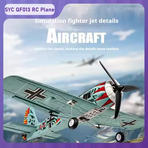 SYC QF013 RC Aircraft Quad Channel Brushless Stunt Fixed Wing RC Glider 2.4G RC FW190 Fighter Foam M